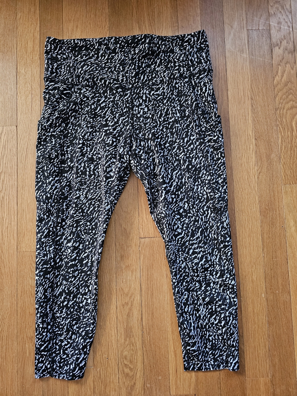 lululemon athletica Black and White Speckle Leggings